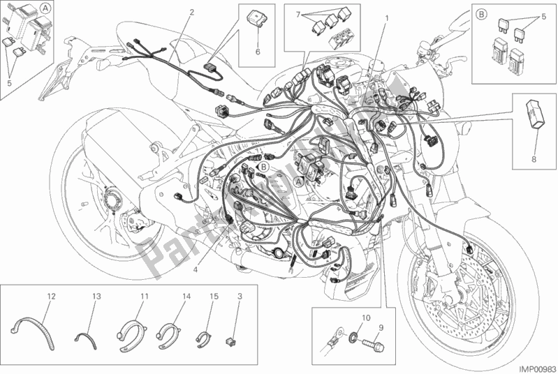 Wszystkie części do Wi? Zka Przewodów Ducati Monster 1200 R 2018